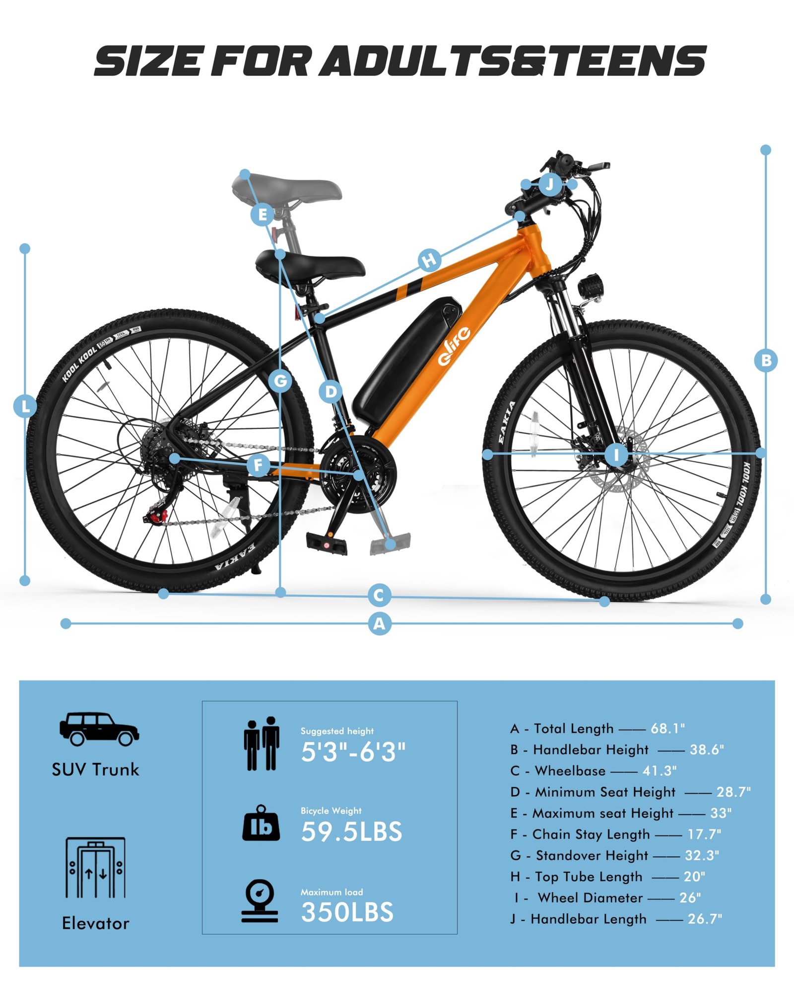 Racer Electric Bike for Adults - 21-Speed Mountain Lightweight Ebike with Peak 750W 22MPH Brushless Motor, 375Wh Removable Battery, 26X2.1 Tire Step Over E-MTB, Up to 40 Miles - Image 91