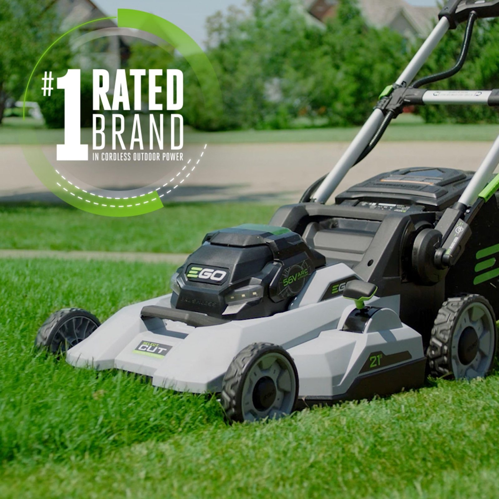 EGO POWER+ 21” Cordless Electric Lawn Mower with 56V 6.0Ah Battery & 320W Charger – 6.0 ft-lbs Torque, Up to 55 Min Runtime, 7-Position Cutting, 3-in-1 Mulch/Bag/Side Discharge (LM2114) - Image 20