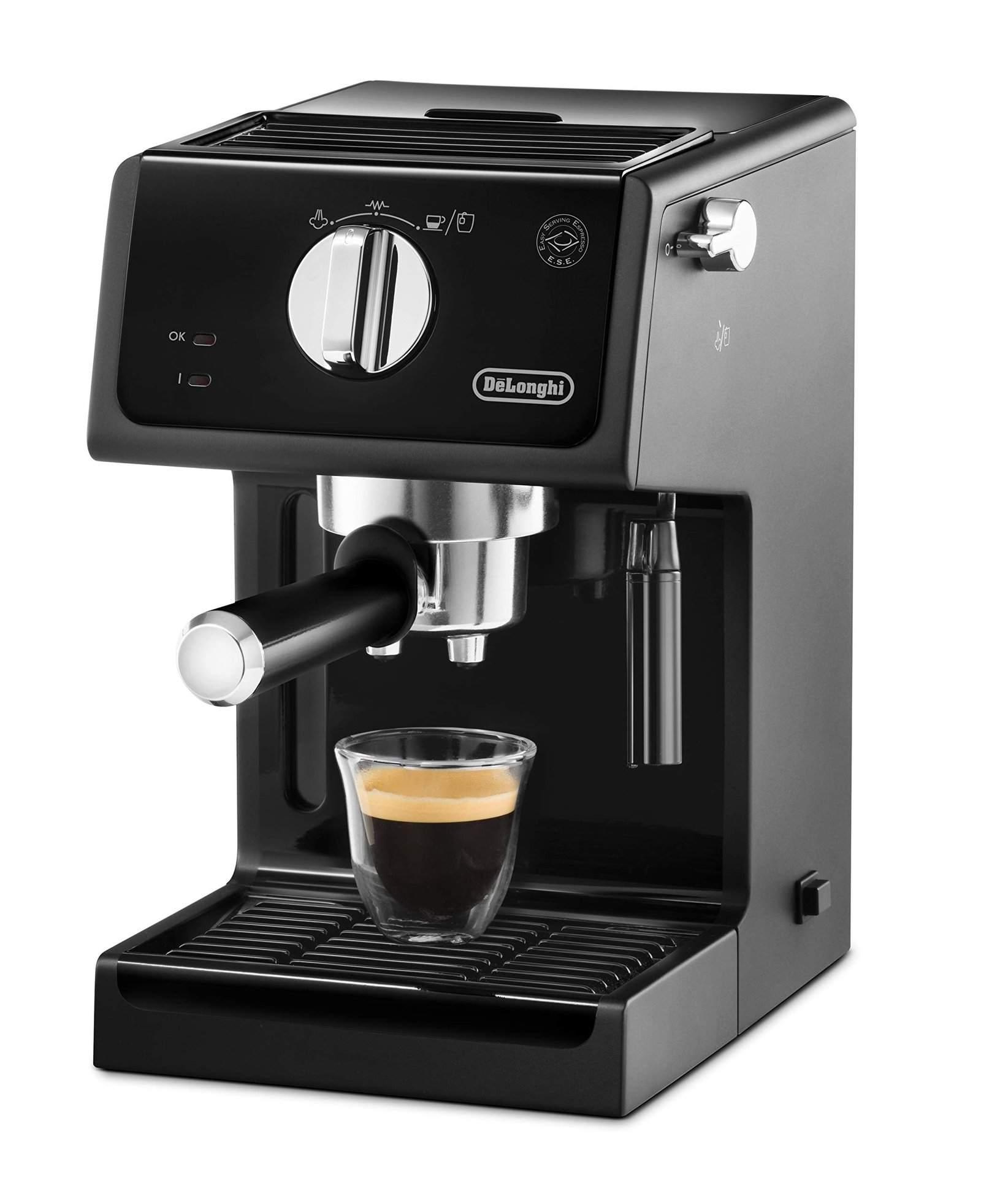 De’Longhi ECP35.31 Barista Pump Espresso Machine – Traditional Coffee & Cappuccino Maker with Adjustable Milk Frother, 1 L Water Tank (Black) - Image 5