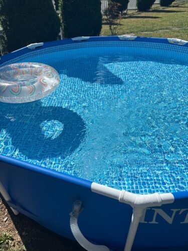 Intex 28211EH Metal Frame Pool Set – 12ft (3.66m) x 30in (76cm) Round Above Ground Swimming Pool with 530 GPH Pump – 1,718 Gallon (6,504L) Capacity – 3-Ply Puncture-Resistant PVC – Rust-Resistant Frame photo review
