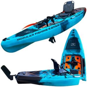 Rapido Modular Fishing Kayak – 10.8 ft Sit-On-Top, Propeller Drive, 400 lb Capacity, Lightweight & Portable