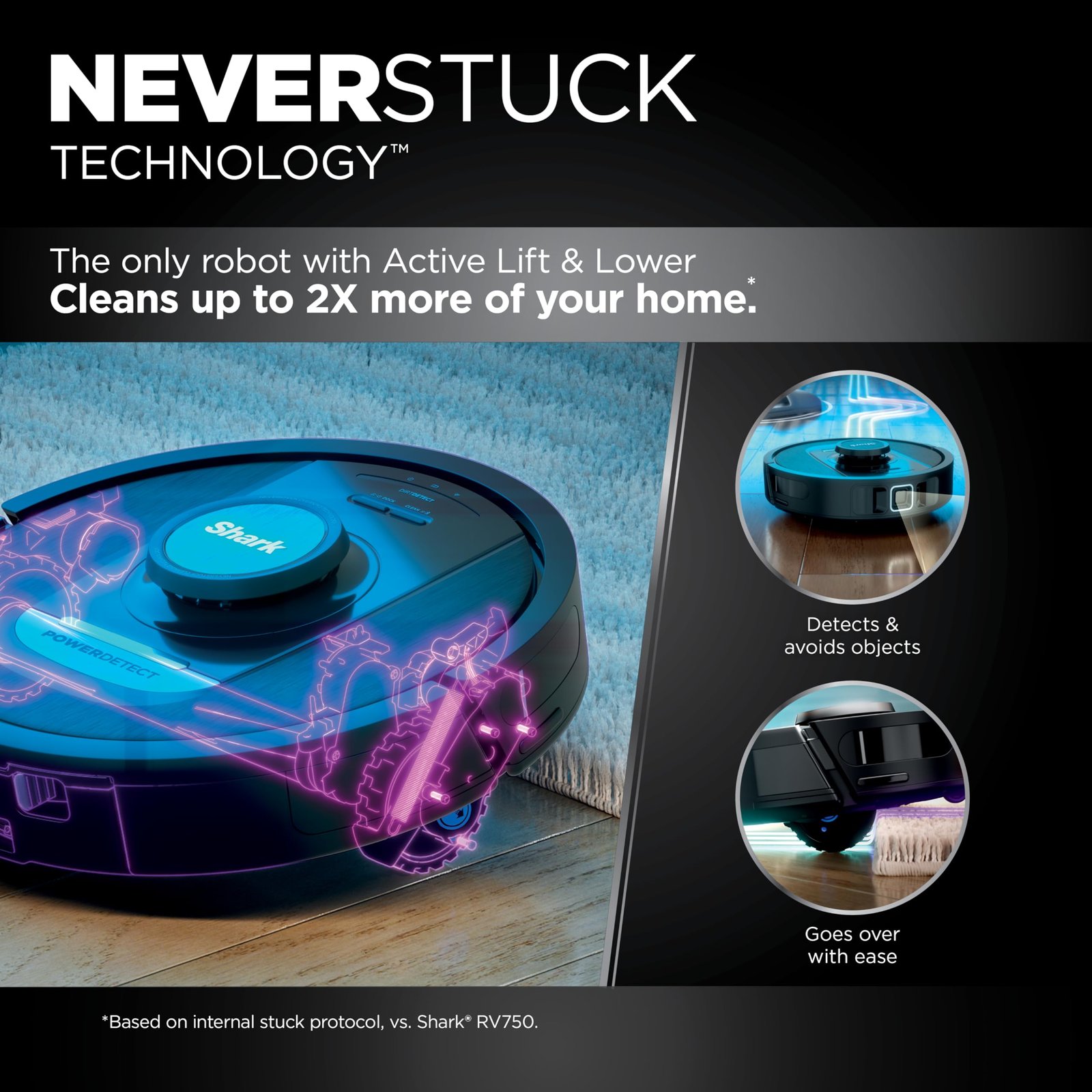 Shark AV2501AE AI Ultra Robot Vacuum with XL HEPA Self-Empty Base – 60-Day Capacity, Smart Mapping, LIDAR Navigation, Alexa Control, Perfect for Pet Hair, Carpet & Hard Floor, Bagless, Black - Image 20