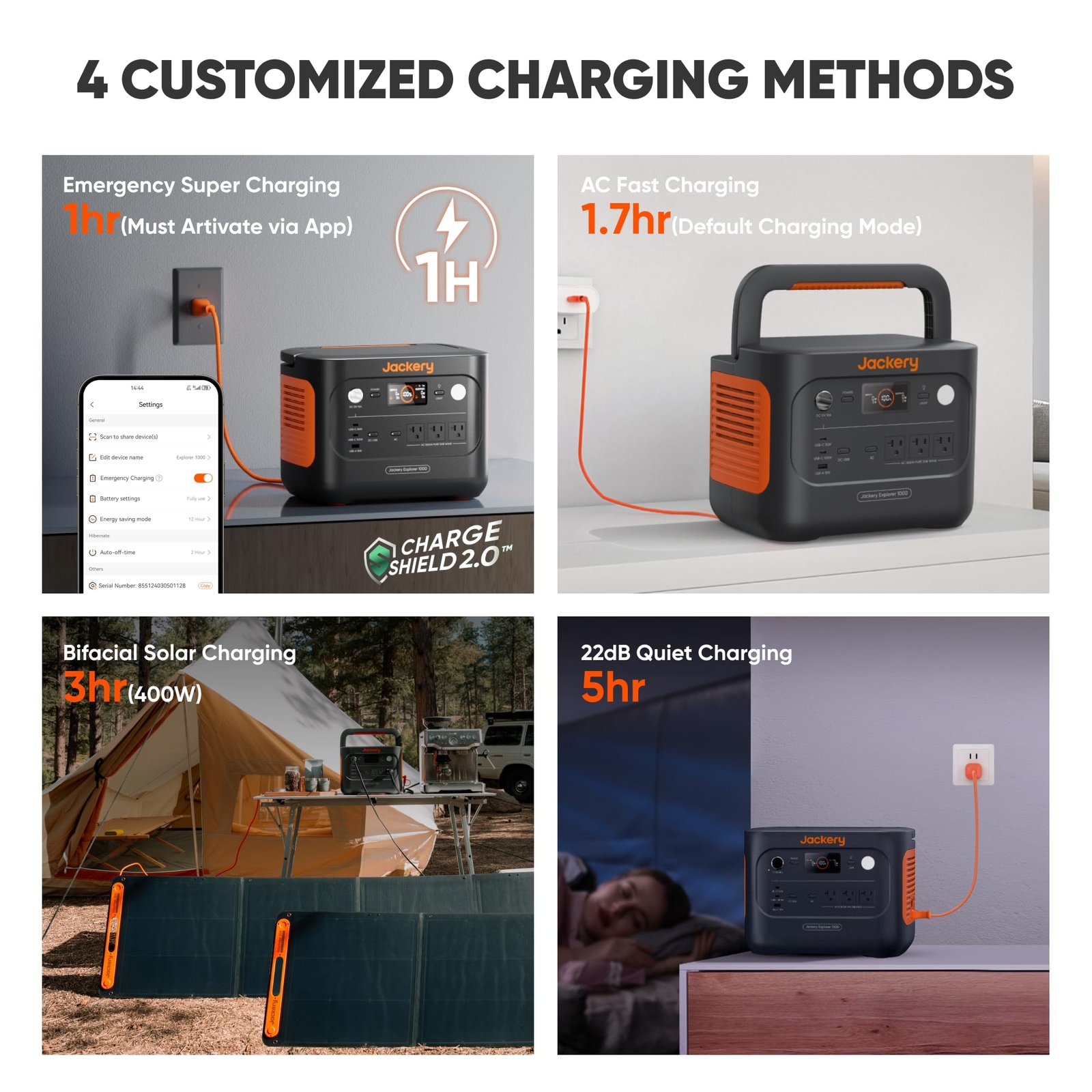Jackery Explorer 1000 V2 Portable Power Station – 1070Wh LiFePO4 Solar Generator | 1500W AC & 100W USB-C Fast Charge for Camping & Emergency - Image 46