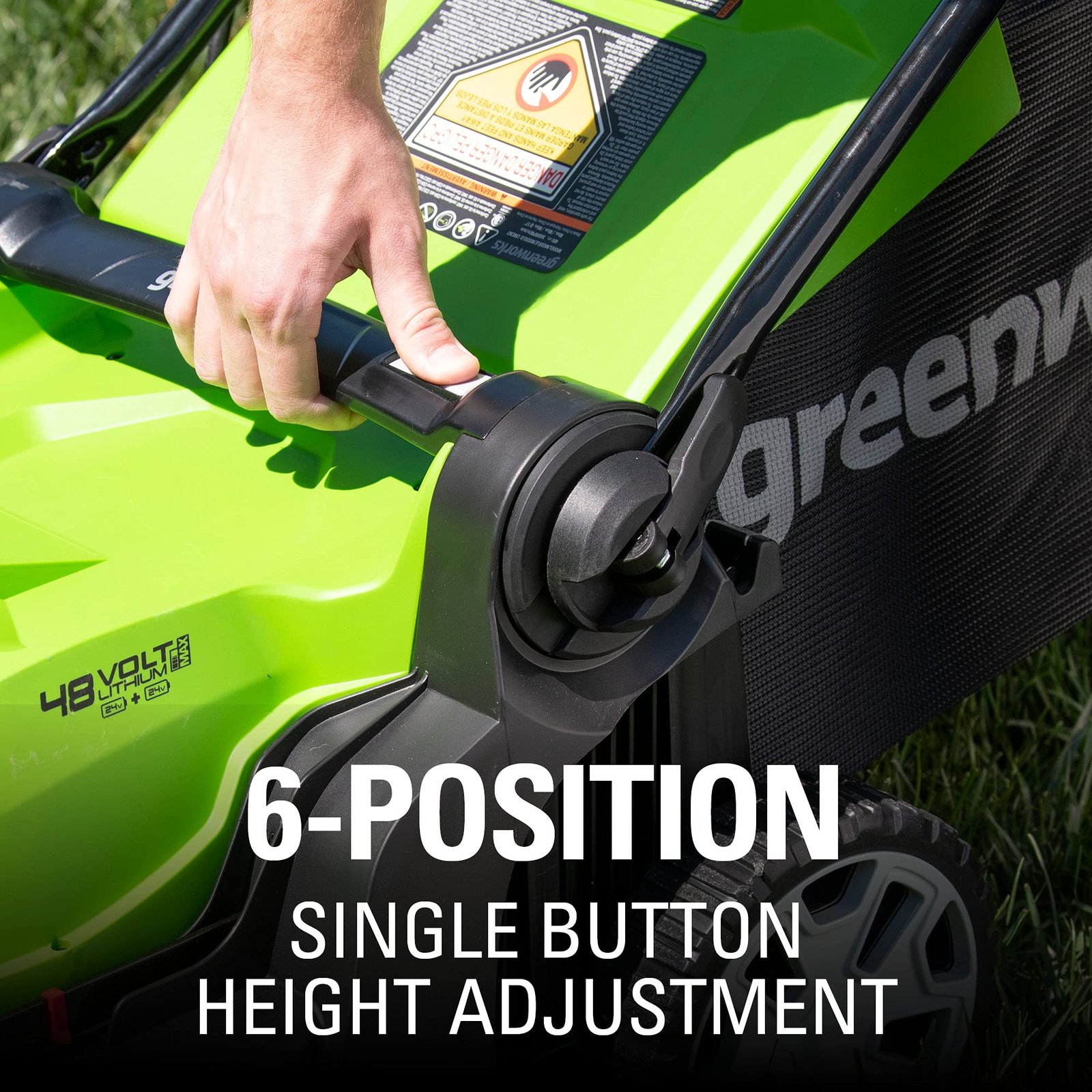 Greenworks 48V Brushless Cordless Push Lawn Mower – 17″ (43 cm) Deck, Dual 4.0 Ah Batteries & Rapid Charger, 45 Min Runtime - Image 74