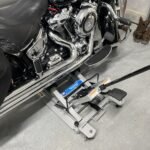 OTC 1545 Ultra Low Profile Motorcycle & ATV Lift – 1,500 lb (680 kg) Capacity, 3.5" Min Height, 17" Skids, Foot Pedal & Tie-Down Straps photo review