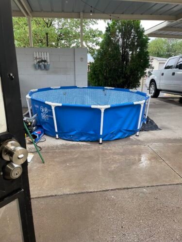 Intex 28211EH Metal Frame Pool Set – 12ft (3.66m) x 30in (76cm) Round Above Ground Swimming Pool with 530 GPH Pump – 1,718 Gallon (6,504L) Capacity – 3-Ply Puncture-Resistant PVC – Rust-Resistant Frame photo review