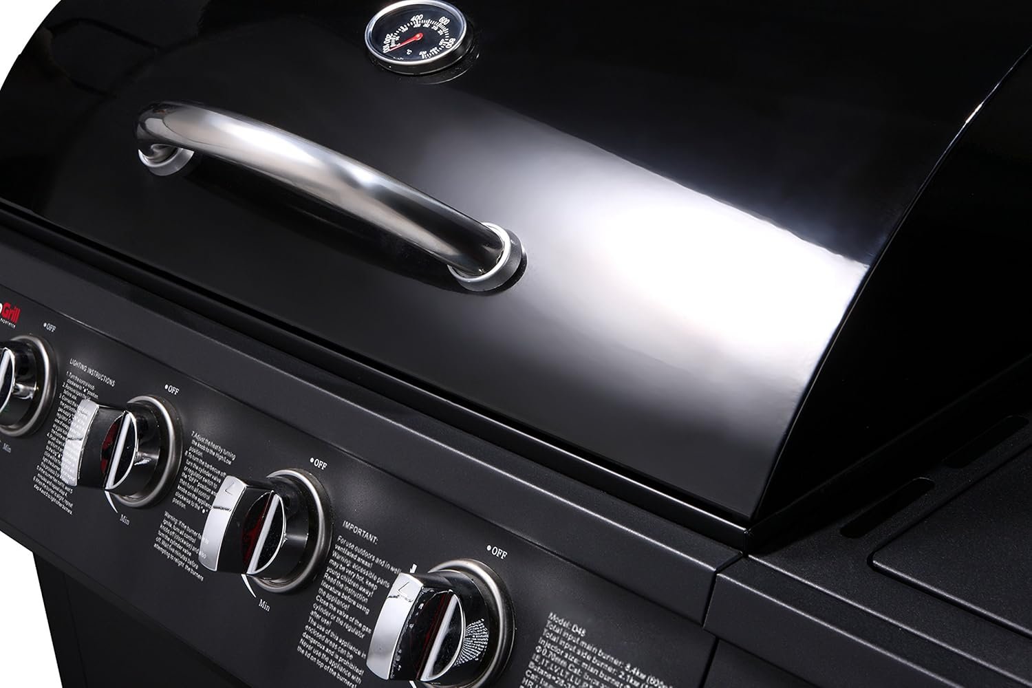 CosmoGrill Original 4+1 Gas Burner BBQ Grill with Side Burner, Warming Rack & Storage - Outdoor Garden Barbecue with Temperature Gauge - Image 4