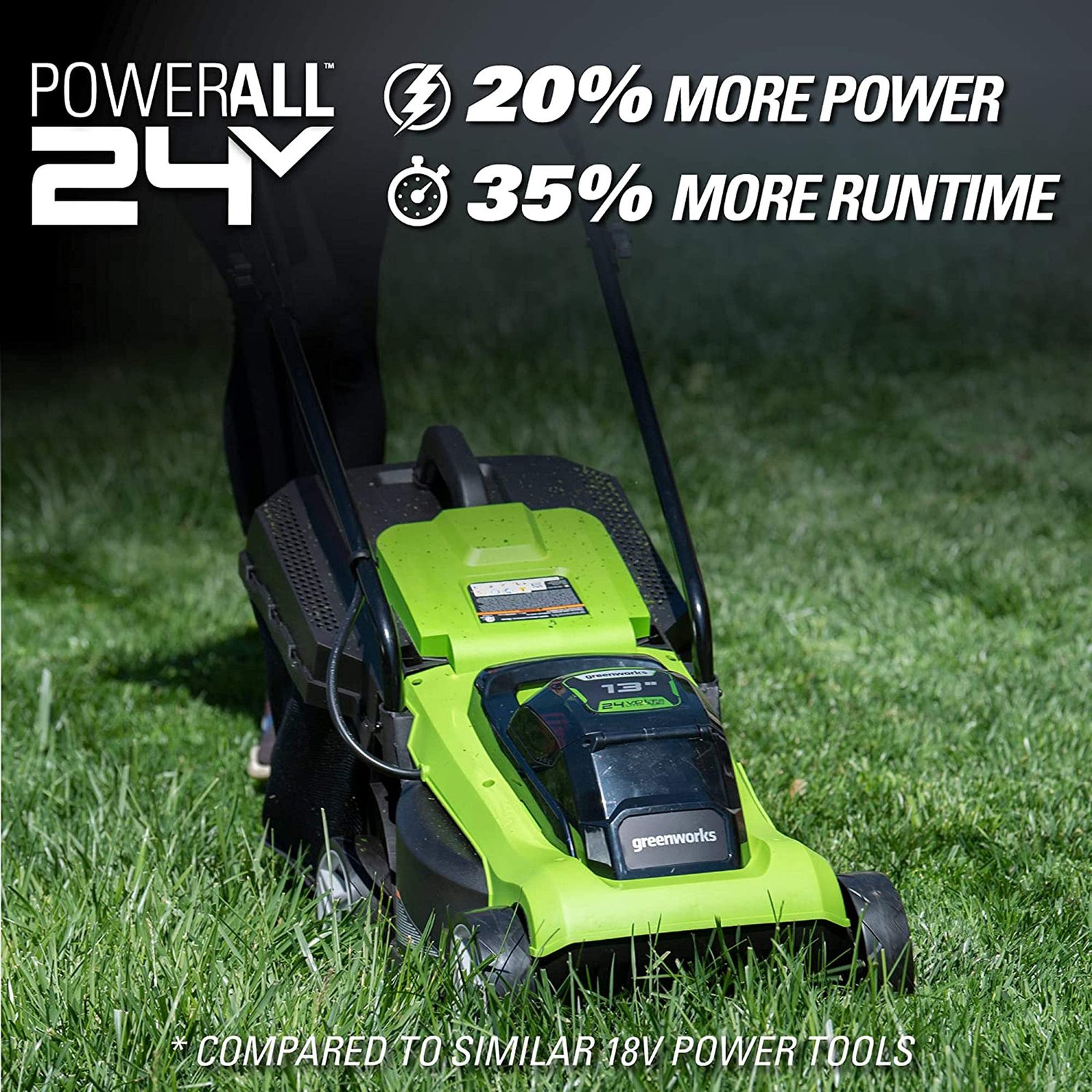 Greenworks 24V Brushless Cordless Push Lawn Mower – 13″ (33 cm) Deck, 4.0 Ah Battery & Charger Included - Image 45