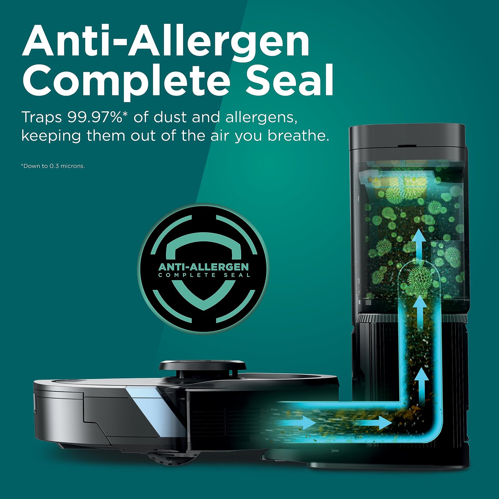 Shark Matrix Plus 2-in-1 Robot Vacuum & Mop with Sonic Mopping, Matrix Clean Navigation, Self-Empty HEPA Base, Precision Mapping, CleanEdge Technology, Pet Hair Removal, WiFi/App Control, RV2610WA - Image 14