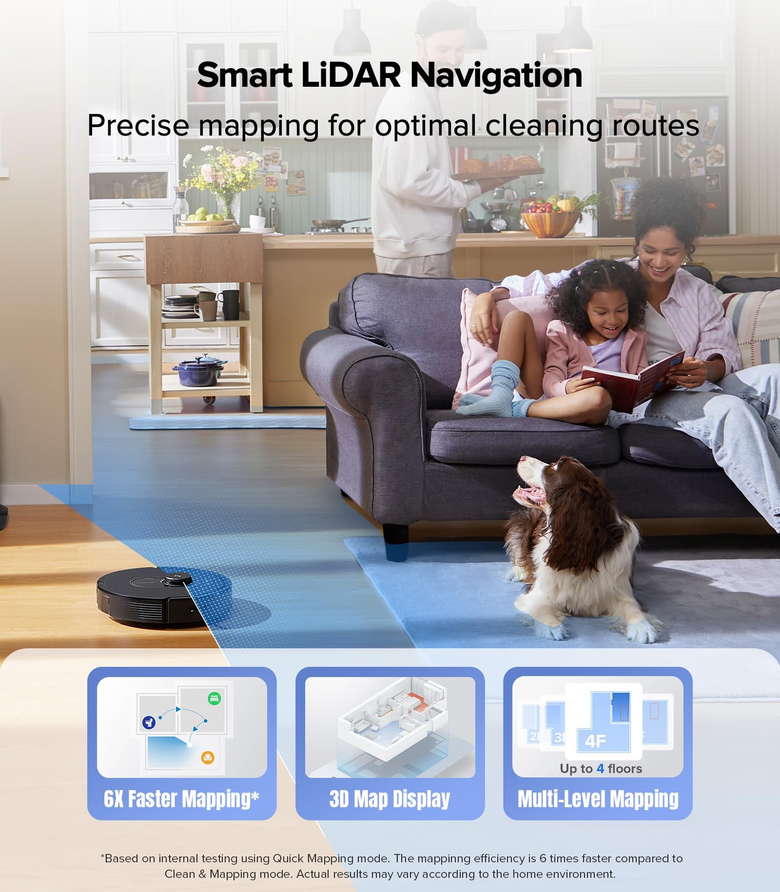 Roborock Qrevo Series Robot Vacuum and Mop – 8000Pa Suction, Dual Spinning Mops, LiDAR Navigation, Self-Emptying Dock, Smart App & Pet Hair Cleaning - Image 22