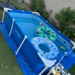 Intex 9.8ft x 6.6ft x 29.5in (300cm x 201cm x 75cm) Rectangular Above Ground Pool with Metal Frame & Flow Control Valve – Easy Setup Family Backyard Pool – 4,500L Capacity – Blue photo review