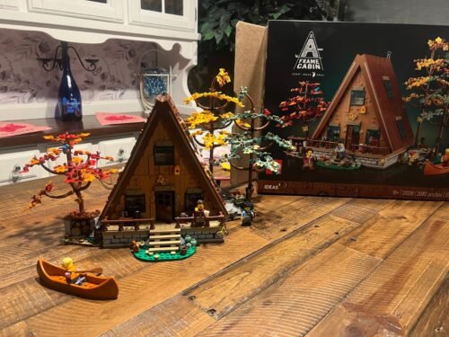 LEGO Ideas A-Frame Cabin 21338 – Collectible Display Set for Adults, Nature-Inspired Model with Minifigures and Animal Figures, Architecture Gift Idea photo review