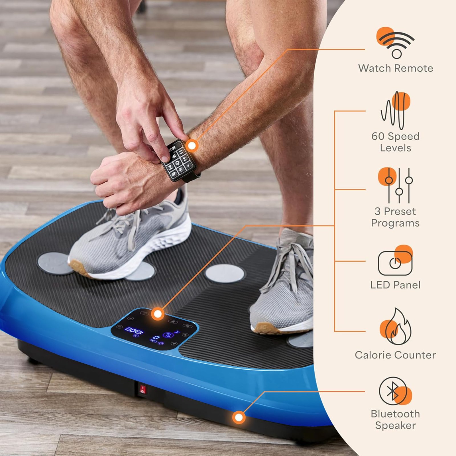LifePro Rumblex 4D Vibration Plate – 150 kg Capacity, 4D Oscillation, Linear & Pulsation Modes for Weight Loss & Recovery - Image 11