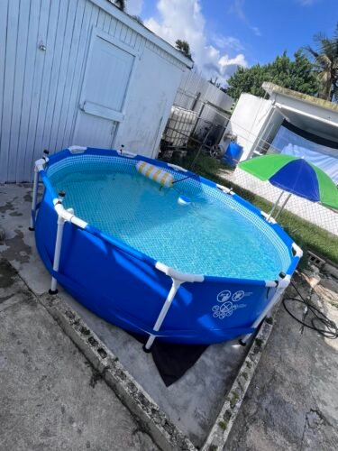 Intex 28211EH Metal Frame Pool Set – 12ft (3.66m) x 30in (76cm) Round Above Ground Swimming Pool with 530 GPH Pump – 1,718 Gallon (6,504L) Capacity – 3-Ply Puncture-Resistant PVC – Rust-Resistant Frame photo review