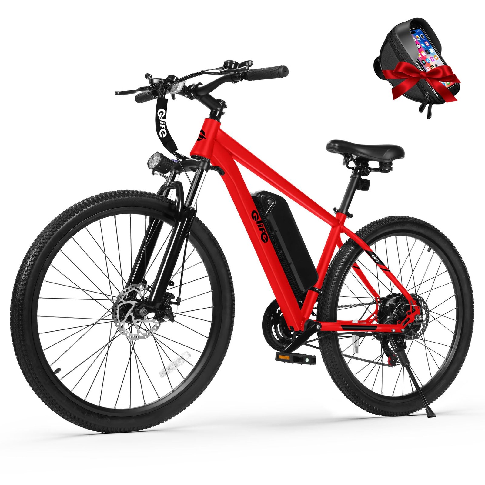 Racer Electric Bike for Adults - 21-Speed Mountain Lightweight Ebike with Peak 750W 22MPH Brushless Motor, 375Wh Removable Battery, 26X2.1 Tire Step Over E-MTB, Up to 40 Miles - Image 12