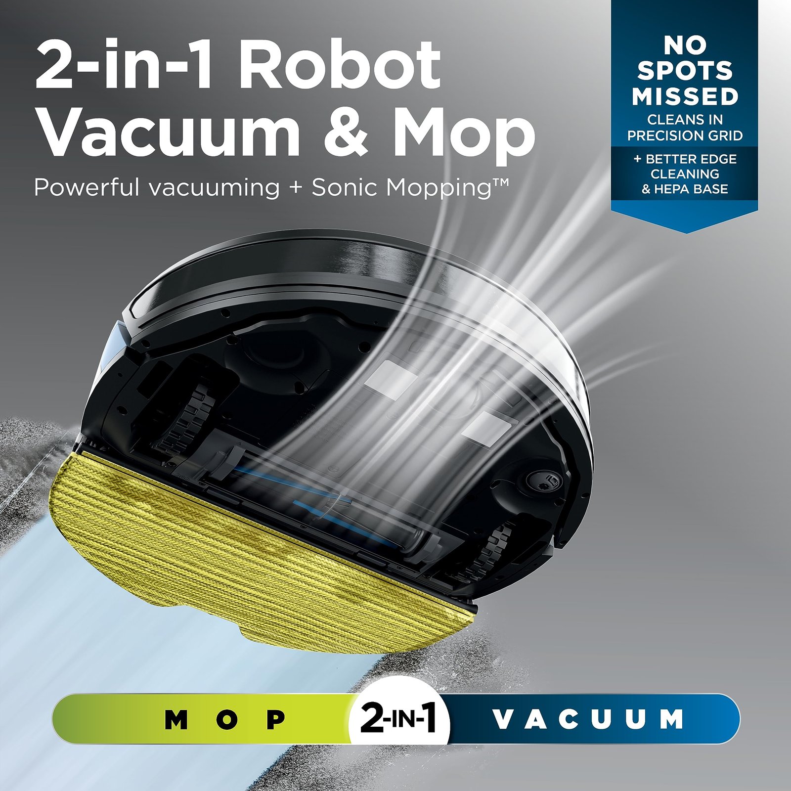 Shark Matrix Plus 2-in-1 Robot Vacuum & Mop with Sonic Mopping, Matrix Clean Navigation, Self-Empty HEPA Base, Precision Mapping, CleanEdge Technology, Pet Hair Removal, WiFi/App Control, RV2610WA - Image 10