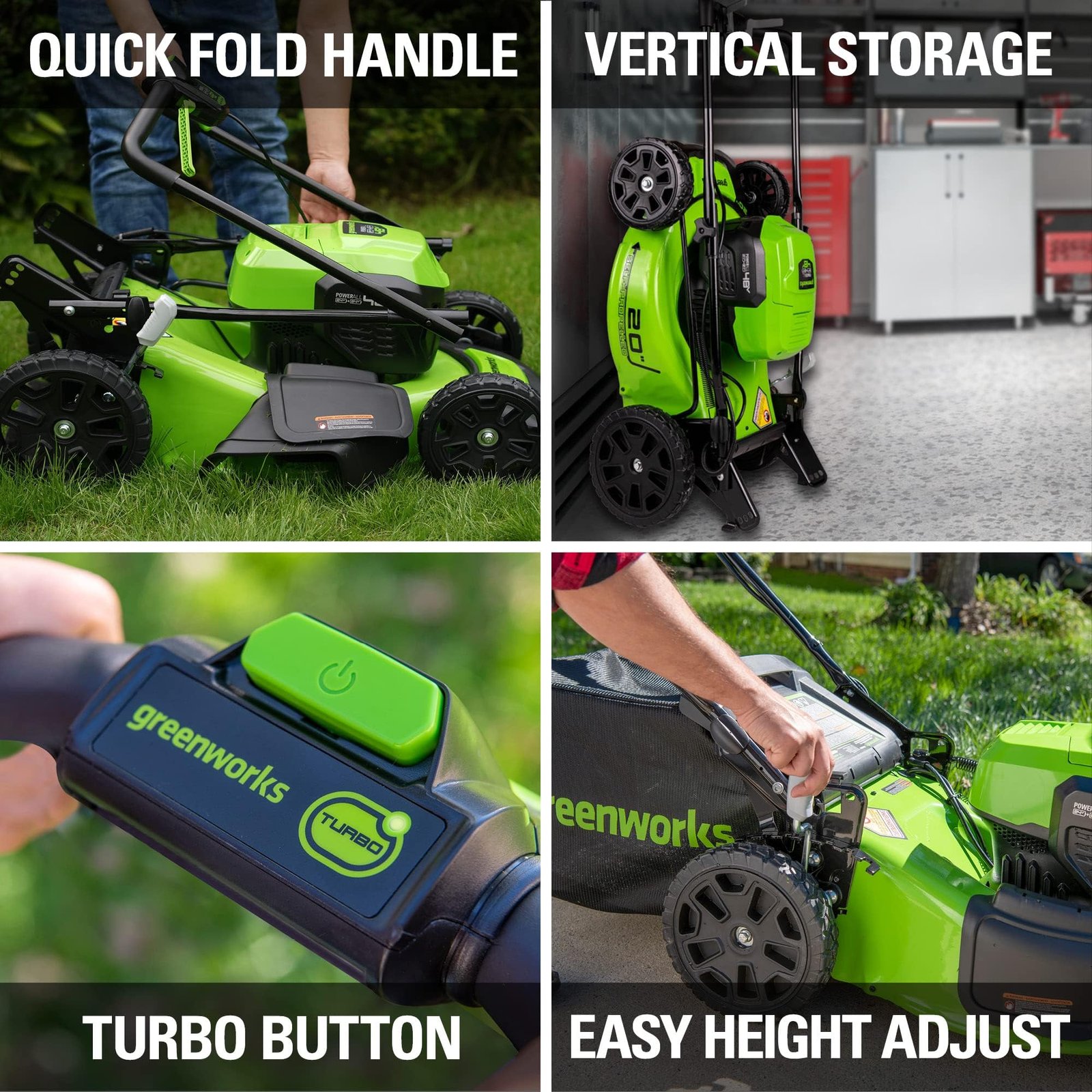 Greenworks 48V Brushless Cordless Push Lawn Mower – 17″ (43 cm) Deck, Dual 4.0 Ah Batteries & Rapid Charger, 45 Min Runtime - Image 24