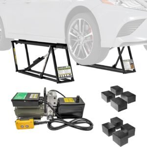 QuickJack 5000TL Portable Car Lift – 5,000 lb / 2,268 kg ALI Certified Capacity, 110V Power, 24" / 61 cm Lift Height, Low-Profile Design for Garage & Shop Use