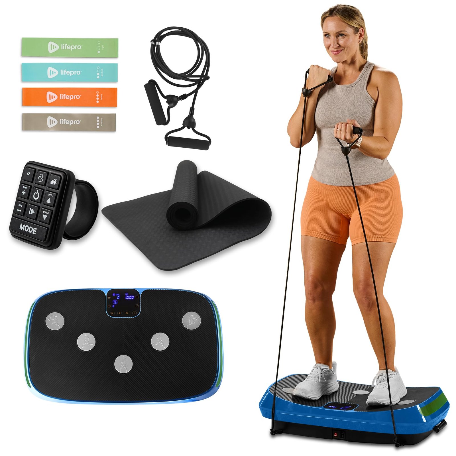 LifePro Rumblex 4D Vibration Plate – 150 kg Capacity, 4D Oscillation, Linear & Pulsation Modes for Weight Loss & Recovery - Image 2