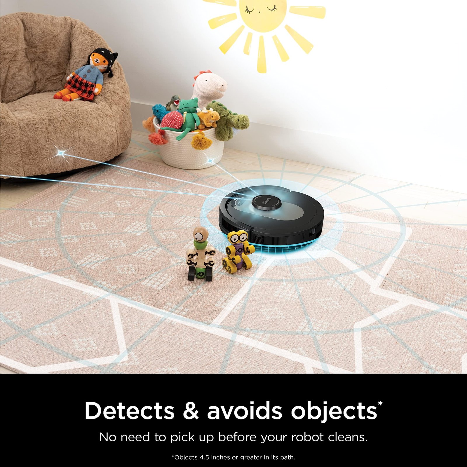 Shark AV2501AE AI Ultra Robot Vacuum with XL HEPA Self-Empty Base – 60-Day Capacity, Smart Mapping, LIDAR Navigation, Alexa Control, Perfect for Pet Hair, Carpet & Hard Floor, Bagless, Black - Image 9