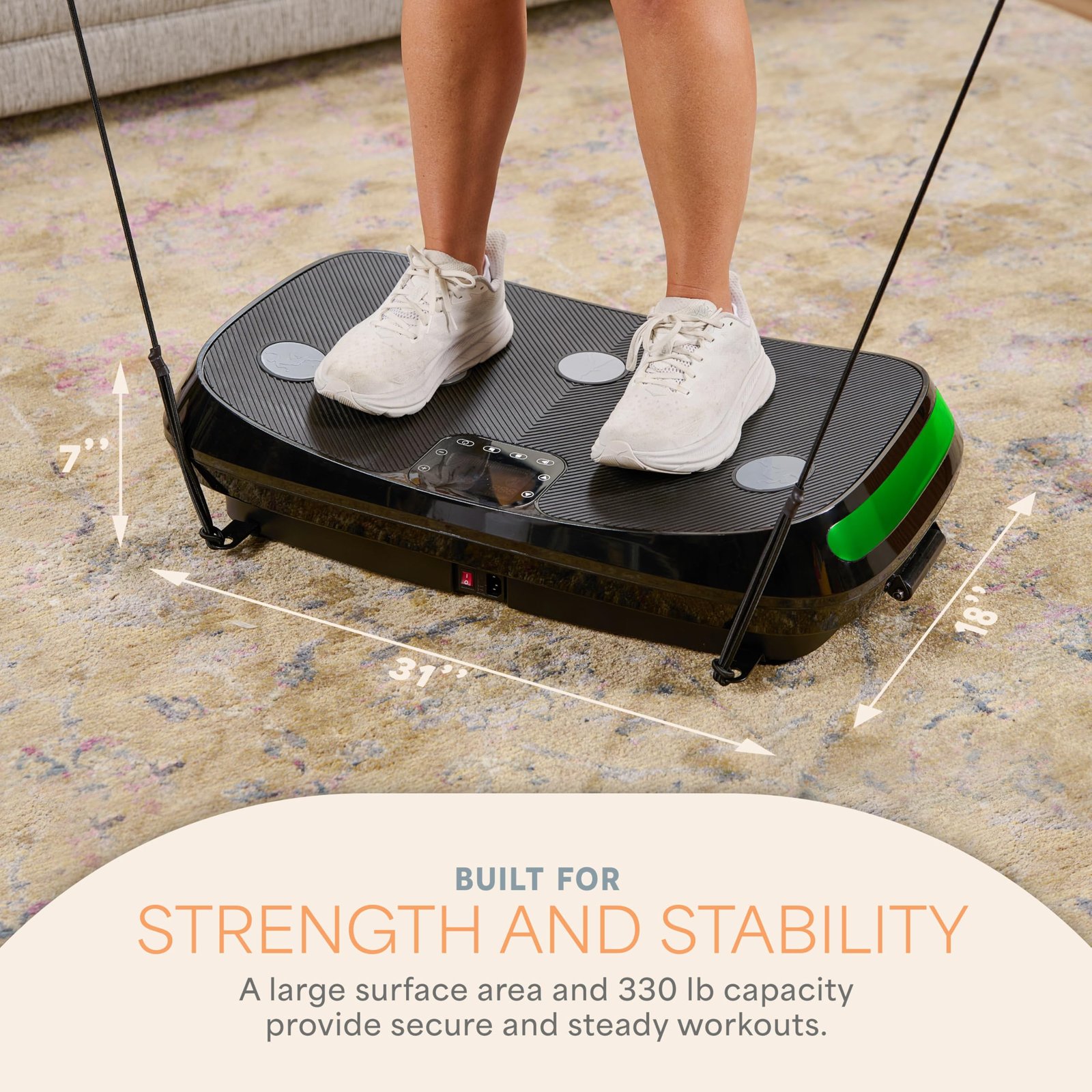 LifePro Rumblex 4D Vibration Plate – 150 kg Capacity, 4D Oscillation, Linear & Pulsation Modes for Weight Loss & Recovery - Image 7