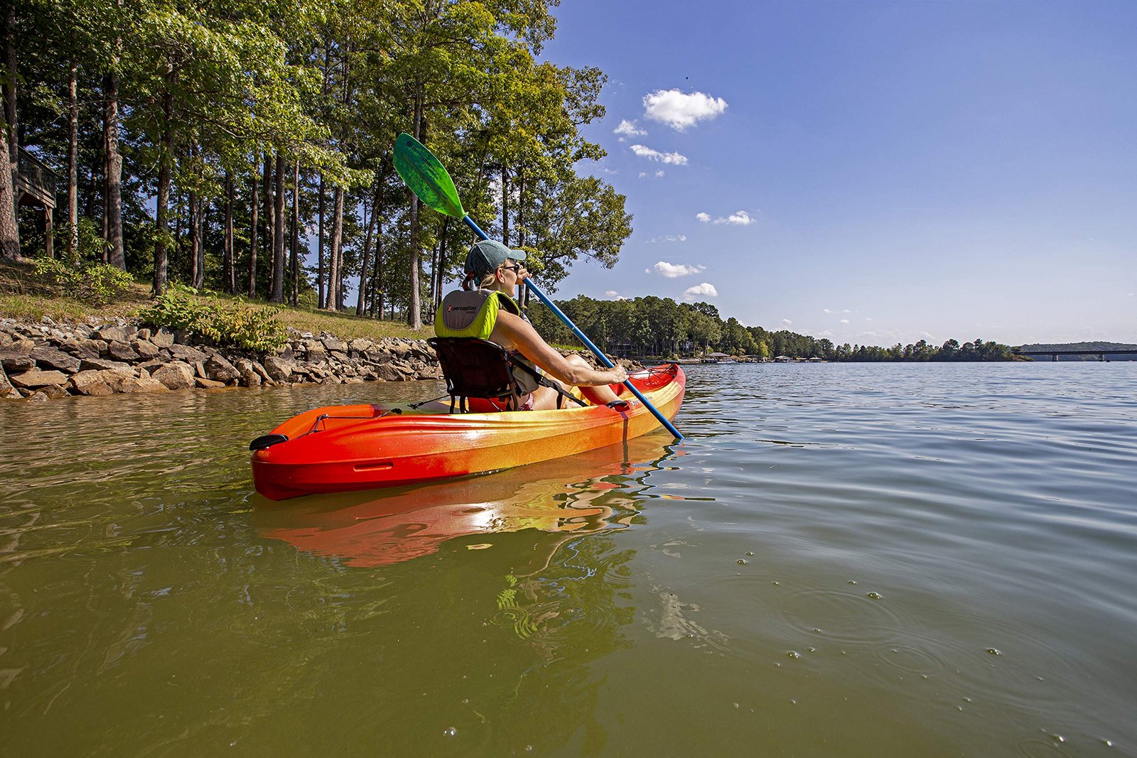 Perception Tribe 9.5′ Sit-On-Top Recreational Kayak – Adjustable Framed Seat & Ample Storage (Déjà Vu) - Image 19