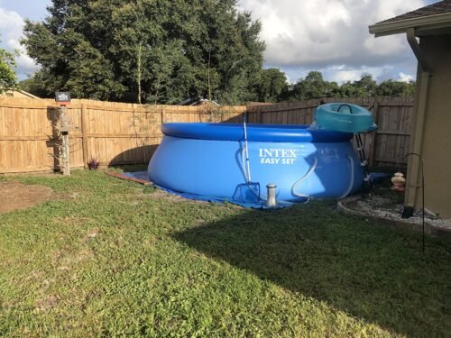 Intex 28167EH Easy Set Inflatable Pool Set – 15ft (4.57m) x 48in (122cm) Round Above Ground Pool with 1,000 GPH Pump, Ladder, Cover & Ground Cloth – 3,736 Gallon (14,141L) Capacity – 3-Ply PVC photo review