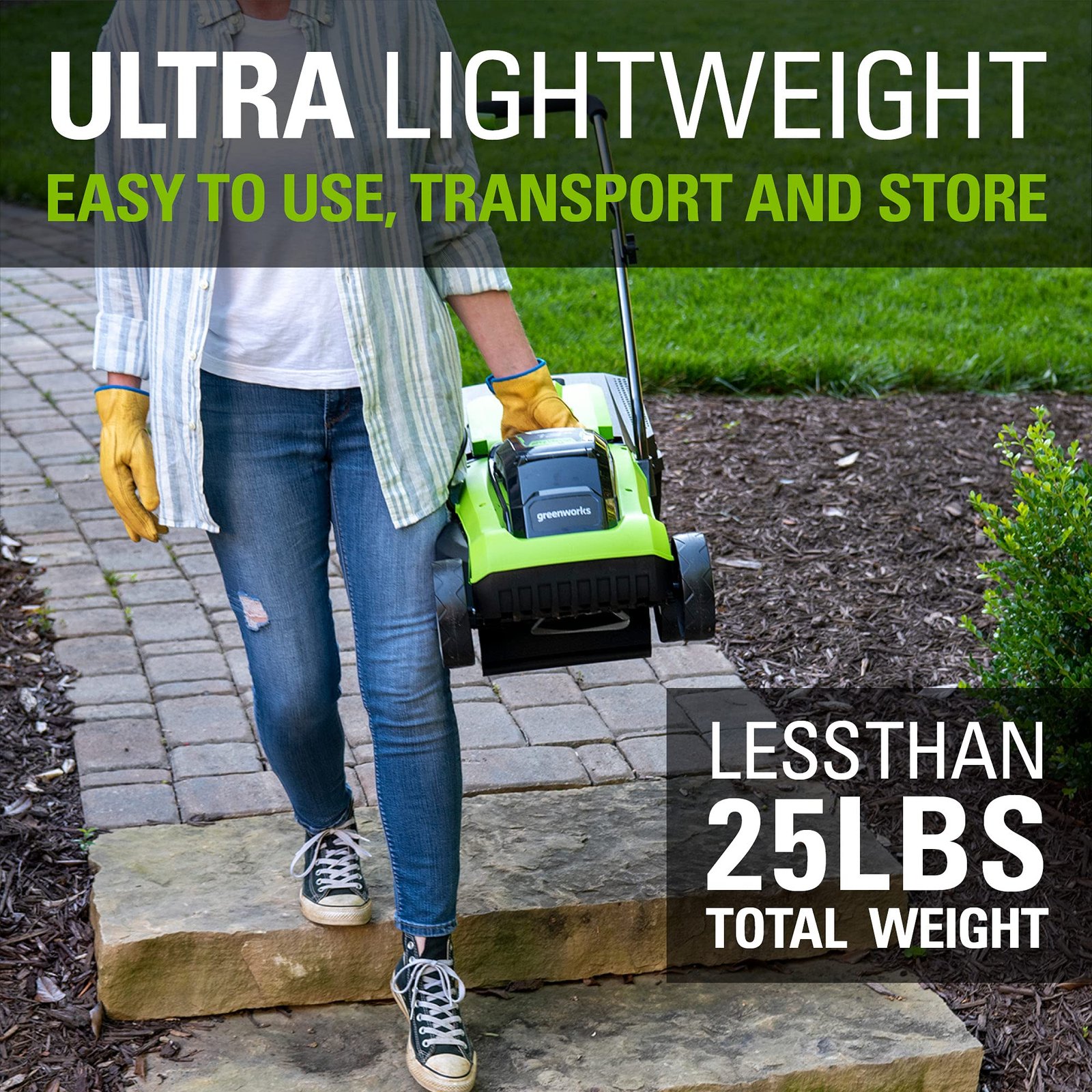 Greenworks 24V Brushless Cordless Push Lawn Mower – 13″ (33 cm) Deck, 4.0 Ah Battery & Charger Included - Image 46