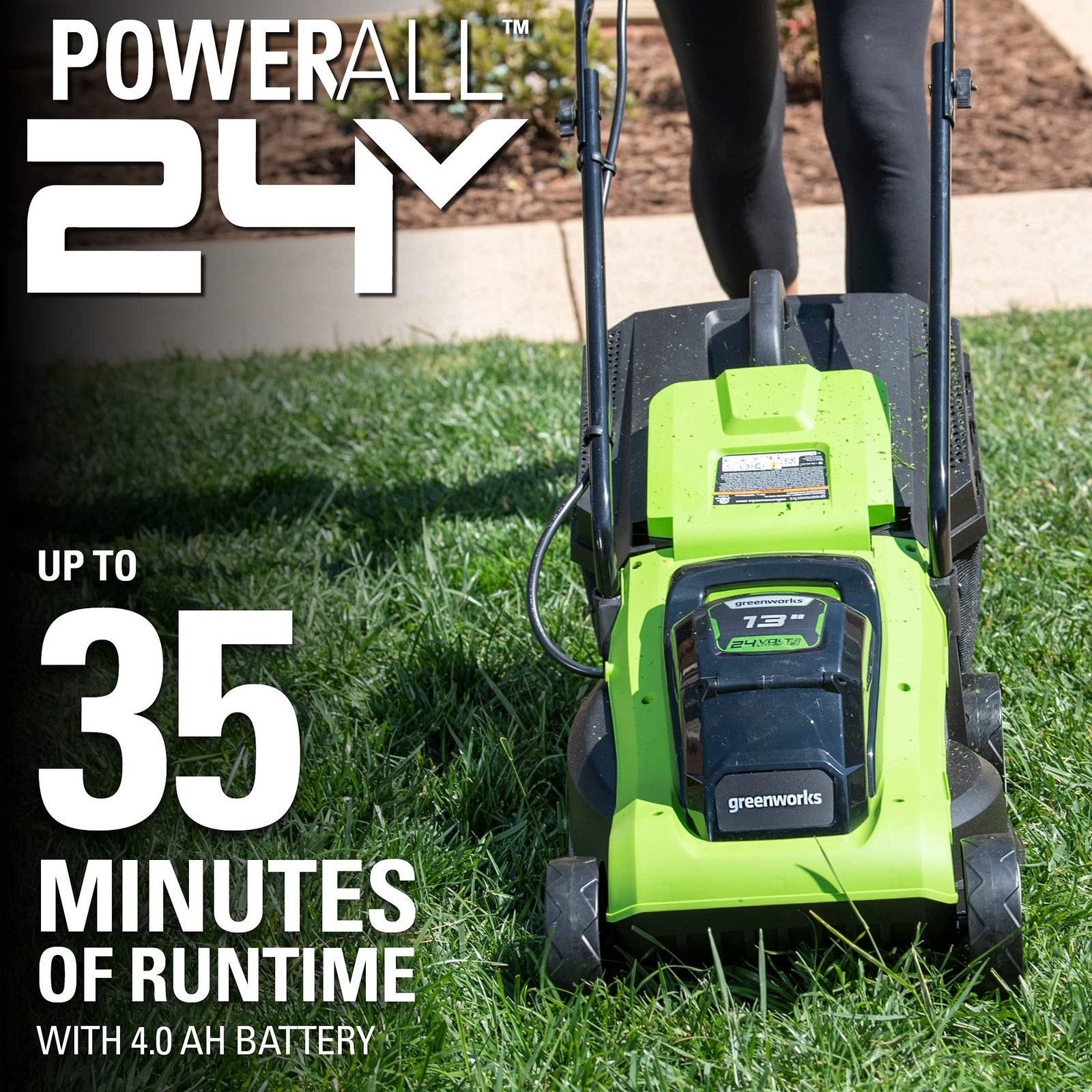 Greenworks 24V Brushless Cordless Push Lawn Mower – 13″ (33 cm) Deck, 4.0 Ah Battery & Charger Included - Image 44