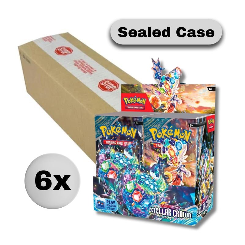 Pokemon - Scarlet & Violet - Stellar Crown - Booster Box Case (6 Booster Boxes)