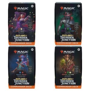 Magic The Gathering - Outlaws Of Thunder Junction - Commander Deck - Bundle of 4