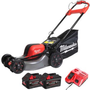 Milwaukee M18F2LM46-0 36V FUEL Brushless 46cm Self Propelled Lawn Mower with 2 x 6.0Ah Battery & Charger