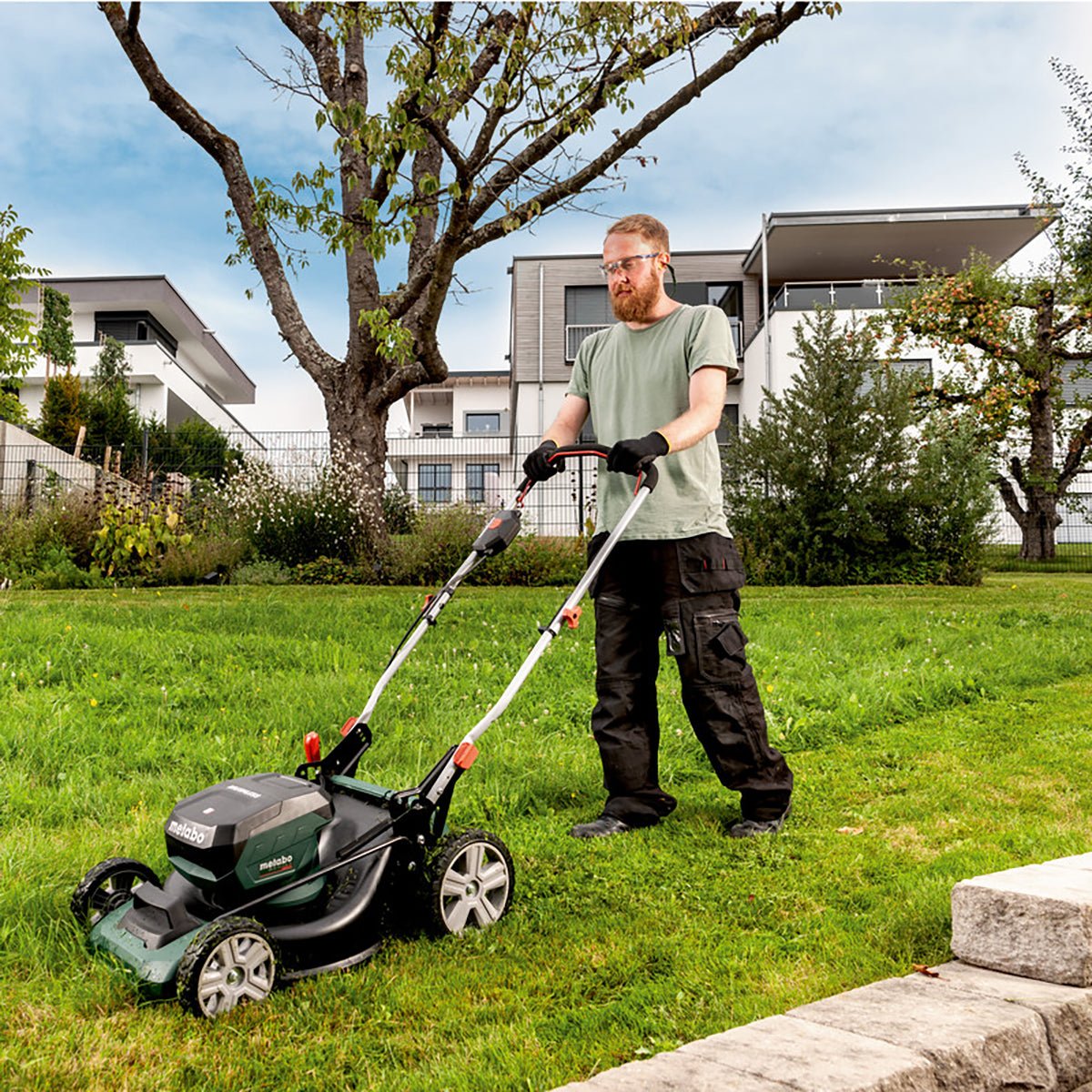 Metabo RM 36-18 LTX BL 46 36V Brushless 46cm Lawn Mower with 2 x 2.0Ah Battery & Charger